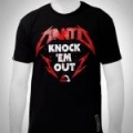 MANTO t-shirt KNOCK `EM OUT czarny